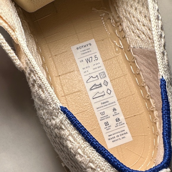 Rothy's Cream and Gold Women's Flats - Picture 7 of 7